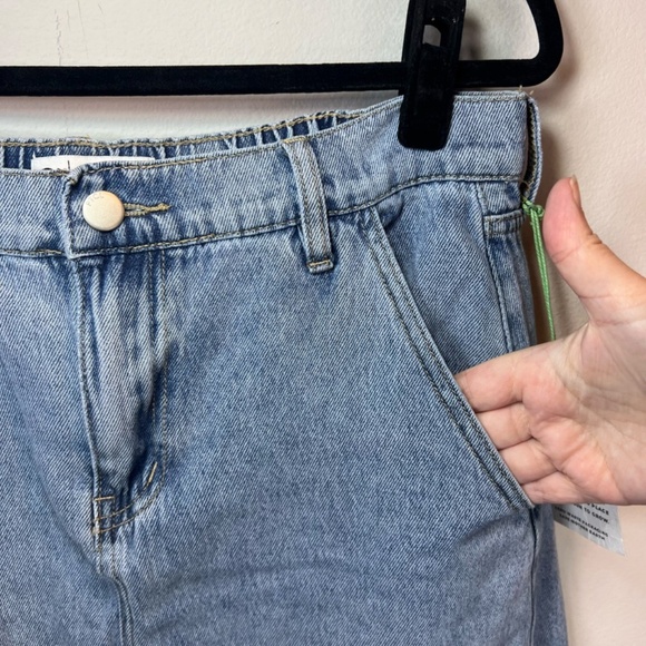 PTCL Womens Denim Maxi Jean Skirt Blue Faded Light Wash Boho Western Y2K Size 31 - Picture 4 of 14